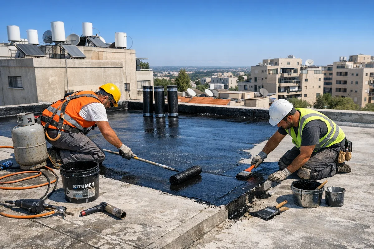 איטום גגות מקצועי - ט.צ איטום ושיקום מבנים